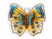 Aplicație termoadezivă - fluture cu paiete