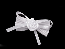 Pleated Bow with a Rose / Boutonniere