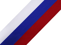 Nastro tricolore, motivo: Repubblica Ceca, Slovacchia, larghezza: 10 cm