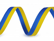 Bicolor ribbon Ukraine width 10 mm