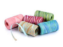 Raffia Yarn / Bast for knitting bags - natural, multicolour, width 5-8 mm