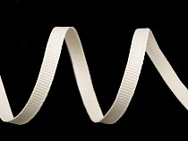 Ripsband aus Baumwolle/Schlaufe, Breite 6 mm