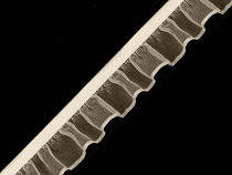 Elastic cu volănașe din organza, lățime 18 mm