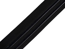Satin elastic with silicone strips, width 40 mm