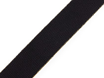 Shoulder strap with grosgrain pattern and lurex edge, width 25 mm