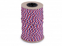 Tricolor Combined String Cord Ø2 mm 