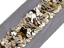 Bandă decorativă cu paiete, lățime  60-70 mm