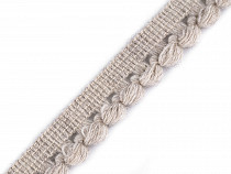 Galon/Liseré à pompons avec laine, largeur 20 mm