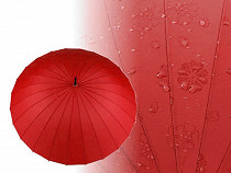 Umbrelă damă cu imprimeu floral magic (apare în contact cu apa)