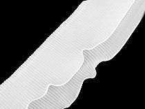 Liseré plissé à volants, largeur 78 mm