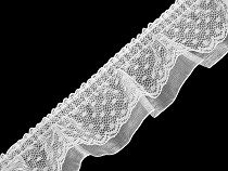 Lace Ruffle Trimming, Double, width 40 mm