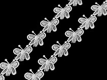 Légcsipke pillangó széles 25 mm