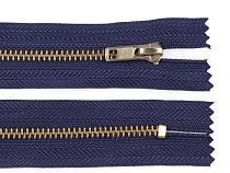 Metal / Brass Zipper width 4 mm length 12 cm pnats