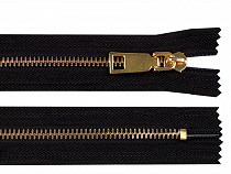 Metal Zipper with Decorative Slider, width 6 mm, length 24.5 cm