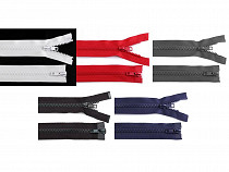 Two-Way Plastic Zipper 5 mm open-end, 2 sliders length 90 cm