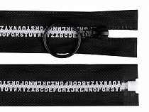 Plastic Zipper width 5 mm length 50 cm Letters
