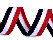 Trouser Side Stripe / Clothing Braid Tricolor width 25 mm