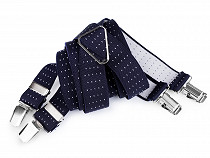 Bretelles de pantalon, largeur 3 cm, longueur 125 cm, dos en X