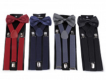 Boys / Mens Set -Trouser Braces and Bow Tie