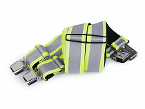 Reflective Trouser Braces / Suspenders, width 4 cm length 120 cm