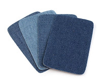 Toppe termoadesive in denim, dimensioni: 5,3 x 7,9 cm