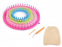 Métier à tricoter pour châles, cols tubes et bonnets