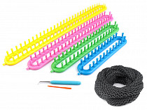 Straight Knitting Loom Set for Shawls, Snoods, Hats