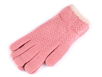 Girls Knitted Gloves with Fur