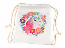 Drawstring Bag Unicorn 32x42 cm