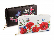 Dámska peňaženka kvety 10x19 cm