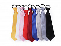 Saténová párty kravata jednofarebná