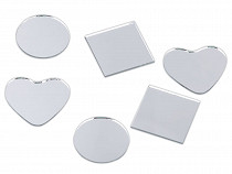 Set di specchietti, motivo: cerchio, quadrato, cuore