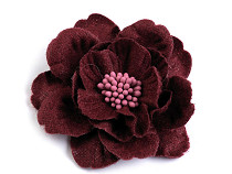 Fleur en laine avec pistils, Ø 60 mm