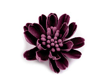 Kwiatek tekstylny 3D pręciki w kolorze kwiatka Ø33 mm