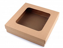 Darčeková krabica s priehľadom