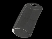 Confezione di imballaggio trasparente, con foro, da appendere, dimensioni: 7 x 12 cm
