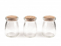 Glass Vial Bottle with Cork 56x73 mm