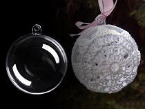 Clear Plastic Ball Ornament Ø7 cm