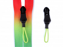Zipper / Schieber für Regenbogen Reißverschluss Spirale verdeckt Breite 5 mm