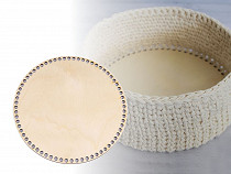 Fund din lemn pentru coșuri tricotate, Ø20 cm