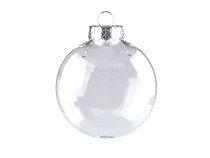 Clear Plastic Fillable Christmas DIY Craft Ornament