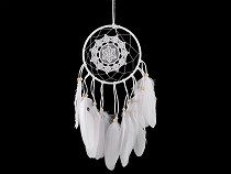Dreamcatcher with Lace and Feathers