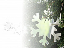 Christmas Mirror Star and Snowflake to hang