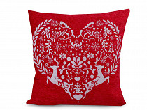 Cushion / Pillow Cover 45x45 cm Heart, Snowflake