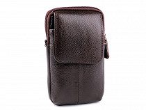 Étui en cuir pour homme/Sacoche de ceinture pour téléphone portable, 10,5 x 17 cm