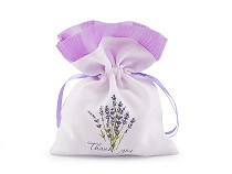 Gift bag with lavender print 10x13 cm