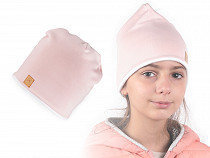 Children's cotton hat insulated with polar fleece