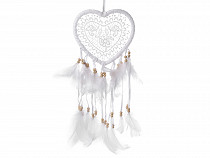 Dream Catcher with Lace and Feathers