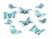 Dekorácia motýľ 3D s klipom