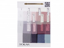 Karta kolorów tkanin - minky, tkanina bawełniana, dresówka, oxford, velvet, tiul, szyfon 